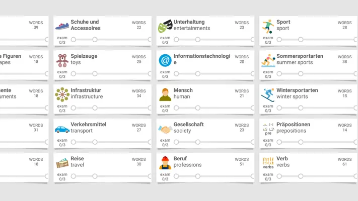 Learn German words with SMART-TEACHER android App screenshot 1