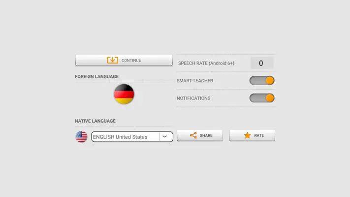 Learn German words with SMART-TEACHER android App screenshot 2